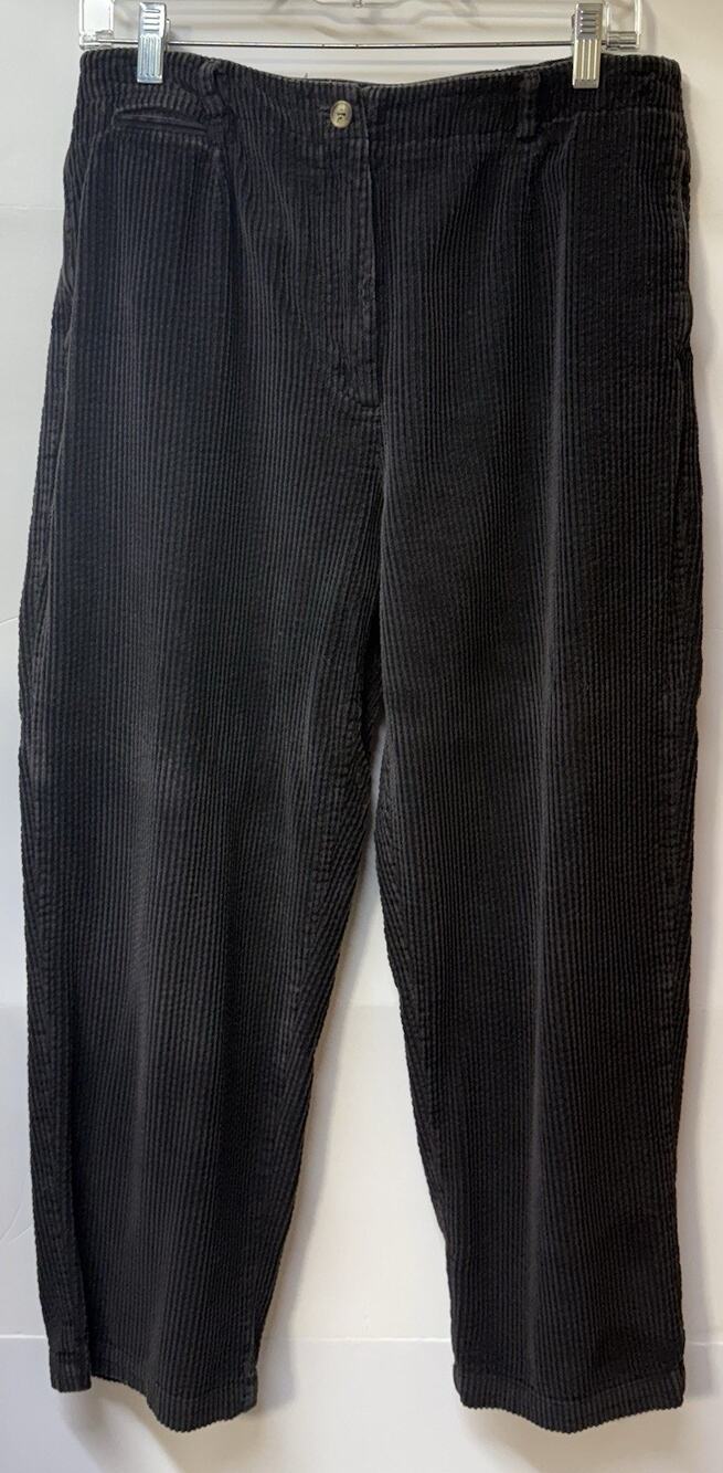 Talbots Womens Petite Ribbed Brown Pants